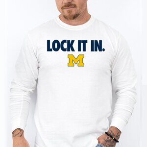 LOCK IT IN Wolverines, March Madness themed Long Sleeve T-Shirt